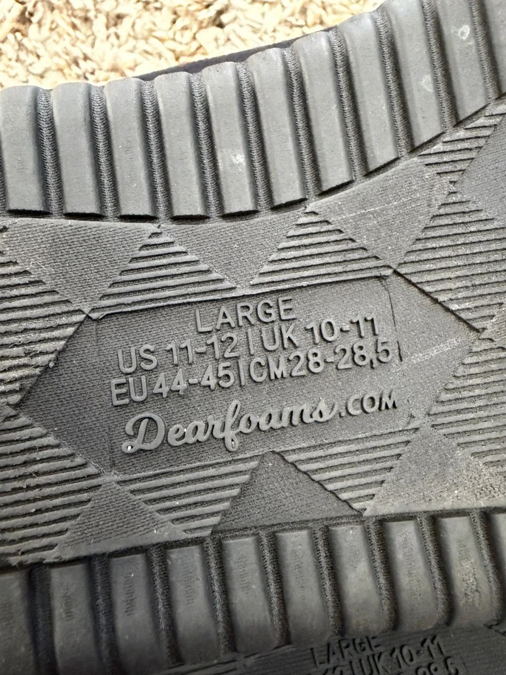 Men’s Black Dearfoams Slippers